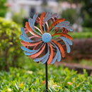 Viveta Wind Spinner for Yard and Garden, Metal Windmill Spinning Kinetic Wind Spinners for Outside Yard Patio Lawn Decor 13”D*57.5“H by CozyNest Decor