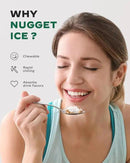 Silonn Nugget Ice Maker Countertop, Pebble Ice Maker with Soft Chewable Ice, Ready in 6 Mins, 34lbs Per Day, One-Click Operation Ice Machine with Self-Cleaning, for Home, Kitchen, Party, RV, Camping by CozyNest Decor