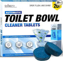 Automatic Toilet Bowl Cleaner Tablets – 20 Tabs - Blue Gel Toilet Tank Cleaners, Hard Water Ring Remover, Septic-Safe Heavy-Duty Stain & Smell Eliminator, Toilet Cleaning & Deodorizer by CozyNest Decor