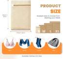 4Pcs Cotton Mesh Laundry Bags for Delicates,Breathable Mesh Garment Bag for Washing Machine,Travel Wash Bags with Zipper for Bras,Underwear,Socks,Baby Clothes,Laundry Dorm Room Essentials(S) by TinyTreasures Baby Boutique