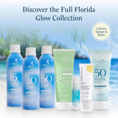 Florida Glow Water Based Sunscreen Lotion SPF 50, 8 OZ Pack of 1 - Florida keys and Hawaii act 104 reef compliant (oxybenzone and octinoxate free)- great for Kids and sports by TinyTreasures Baby Boutique
