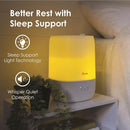 Crane Ultra-Quiet 3-in-1 Humidifier for Baby with Essential Oil Tray, 7-Color Sleep Light, 1 Gallon Top-Fill Tank, Ideal for Bedroom by TinyTreasures Baby Boutique