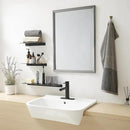 JOOM Small Metal Wall Floating Shelf - Metal Wall Shelf, Black Floating Shelf, Small Bathroom Shelf, Display Shelves for Living Room/Kitchen/Bedroom (Black, 8Inch) by CozyNest Decor
