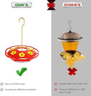 Hummingbird Feeders for Outdoors Hanging - 8 Feeding Ports 16 oz Plastic Hummingbird Feeder, Bee-Proof Leak-Proof No Drip, Easy to Clean with Cleaning Brushes by GreenHaven Gardens