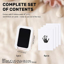 Inkless Baby Hand and Footprint Kit with Mess-Free Ink Pad – Baby Safe Ink Pad for Hand, Foot & Paw Prints – Newborn Footprint & Paw Print Kit for Dogs and Cats – 16 Cards(Jet Black, Jumbo) by TinyTreasures Baby Boutique