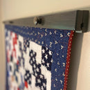 RRD Amish Made Quilt Rack Wall Mount - Rustic Tapestry Hangers for Rugs, Tapestries & Quilts - Maple Wood, Antique Slate Stain, 30' by CozyNest Decor