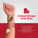 BioSwiss Bandages, Donut Shaped Self Adhesive Bandage, Latex Free Sterile Wound Care, Fun First Aid Kit Supplies for Kids, 24 Count by TinyTreasures Baby Boutique