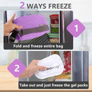 Cerbonny Small Cooler Bag Freezable Lunch Bag, Small Lunch Bag Insulated with Ice Pack, Double Layer Insulated Snack Bag for Work School Trip, Mini Cooler Bag Ideal for Fresh Snacks (Purple Double) by TinyTreasures Baby Boutique