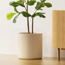 LE TAUCI 12 Inch Pots for Plants, Ceramic Large Plant Pot for Indoor Plants, Mid-Century Modern Flower Planter Pots with Drainage Hole and Removable Plug, Round Planter Pot, Reactive Glaze Cloud Cream by CozyNest Decor