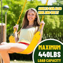 Swings Set - 2-Pack Suitable for Kids and Adults, Comes with Hooks & Chains, Perfect for Backyard by TinyTreasures Baby Boutique
