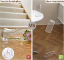Clear Flower Vase, Non-breakable Vases, 6" W x 12" H, Acrylic Vase, Aesthetic Room Decor Cylindrical Modern Flower Vases for Table Centerpiece, Home Decor, Women Floral Arrangement Gift by GreenHaven Gardens
