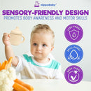 Silicone Transition Sippy Cup for 6+ month old | Includes 1 Toddler straw cup & 1 Baby Sippy Cup with Handles 5 oz | Perfect for Baby Led Weaning (Mint/Cream, 5 oz) by TinyTreasures Baby Boutique