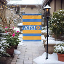 Alpha Tau Omega Licensed Flag Garden 12x19 inches Flag Banner Yard Decor Outdoor Decoration (Alpha Tau Omega