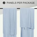 Light Blue Linen Curtains for Bedroom 63 Inch Length 2 Panel Cute Blackout Textured Darkening Light Heat Reducing Curtains for Kids Room Teen Girls Nursery Breakfast Nook Sky Blue Drape 63 Long Window by CozyNest Decor