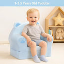 MONKISS Cute Toddler First Chair, Kids' Armchairs, Mini Couch for Baby, Blue Bear, 1~2.5 Years Old by CozyNest Decor