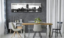 DJSYLIFE Milwaukee Skyline Wall Art Black and White Stretched Canvas Wall Art Prints for Bedroom or Office Decoration Ready to Hang 13.8" x 47.3" by CozyNest Decor
