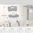 Toddler Table and Chair Set, Height Adjustable-Upgrade Kids Table and 2 Chairs for Ages 3-8, Multi-Activity Toddler Play Table with Graffiti Desktop for Home/Daycare/Classroom by CozyNest Decor