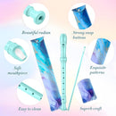 Soprano Recorder for Kids Beginners, German Fingering, C Key, 3 Piece with Cleaning Rod, Bag, Fingering Chart (Lake Green)… by TinyTreasures Baby Boutique
