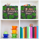 Storage Basket Happy St Patrick's Day Cube Storage Bins Organizer Bag Collapsible Closet Shelf Baskets with handle for Baby Cloth Pet Toy Book 14.2×10.2×8.3 IN by TinyTreasures Baby Boutique