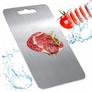 Titanium Cutting Board, 100% Pure Titanium Cutting Boards for Kitchen, Double Sided Food-Grade Chopping Board - Dishwasher Safe Easy to Clean (18"L x 12"W)