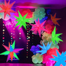 Mega-L Glow Glow in The Dark Party Supplies, 5 Pcs Neon Star Balloons Kit – Neon Foil Explosion & 12 pt Cone Balloons for Arches/Garlands. Perfect for Birthday, Wedding, Anniversary, Graduation Party by TinyTreasures Baby Boutique