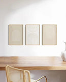 HAUS AND HUES Standalone Beige Oak Frame Set of 3-12x18 by CozyNest Decor