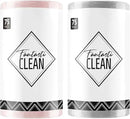 Fantasticlean Microfiber Cleaning Cloth Roll -150 Sheets, Tear Away Microfiber Towels, 12" x 12", Reusable Washable, Ultra Absorbent Dish Rags for Car, Home, Garage or Shop (Pink and Grey) by CozyNest Decor
