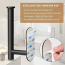 Toilet Paper Holder,Adhesive,Matt Black,Wall Mount,Toilet Paper Roll Holder,no Drilling,Bathroom/Rv/Washroom, SUS 304 Stainless Steel, Rustproof (Black, 1 Piece) by CozyNest Decor