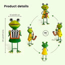 HONGLAND Metal Frog Garden Decor - Metal Frog Outdoor Statue -Funny Garden Frog Decorations - 3D Frog Figurine - Christmas Holiday Housewarming Gifts Lawn Patio Yard Garden Decor (Saxophone) by GreenHaven Gardens