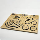 Petoysoso Bead Board for Jewelry Making, Bamboo Beading Board for Jewelry Bracelet Making, Bracelet Bead Board, Beading Trays Jewelry Design Mats for Bracelet, Necklace, Jewelry Making 15x11.5x0.5 in by TinyTreasures Baby Boutique