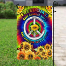 FLAGWIX Sunflower Hippie Peace Flags - Summer Flag Decorations For Home, Outside, House Flag (30 x 40) - USA House Garden Flags, Hippie Peace House Flag, Premium Polyester - Decorative Outdoor Flags by GreenHaven Gardens