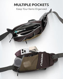 WATERFLY Fanny Pack Waist Bag: Hiking Water Bottle Holder with Strap Waist Pack for Women Men Hydration Hip Packs for Running Walking Traveling-Coffee Brown by TinyTreasures Baby Boutique