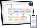 Calendar Digital 15.6 Inch Electronic Calendar&Chore Chart, 1920 * 1080P IPS Touchscreen Wall Smart Weekly and Monthly Planner for Family Black Gift for Mother mom Women by TinyTreasures Baby Boutique