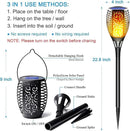 Large Solar Torch Light with Flickering Flame, Upgraded 3-in-1 Solar Fire Lights Outdoor Hanging Lanterns, Festival Decorations Solar Powered Tiki Torches for Garden, Pathway, Lawn, Yard by GreenHaven Gardens