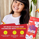 Card Game - Fletter Fuse, Fast-paced Word Game for All Ages, Fun for Family Game Night, Vocabulary Building, Gifts for Kids Ages 8, 9, & 10 Years by TinyTreasures Baby Boutique