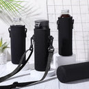 Rtteri 6 Pcs Neoprene Water Bottle Carrier Bag with Adjustable Shoulder Strap 32oz Insulator Water Bottle Cover Holder Cooler Sleeve for Stainless Steel/glass/plastic (Black) by TinyTreasures Baby Boutique