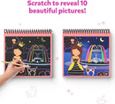 Skillmatics Scratch Art Book for Kids - Unicorns & Princesses, Craft Kits & Supplies, 30+ Scratch Stickers, Travel Toys, DIY Kit, Gifts for Girls & Boys Ages 3, 4, 5, 6, 7, 8 by TinyTreasures Baby Boutique