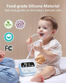 HEYVALUE Nasal Aspirator for Baby, Hospital Grade Nose Sucker with 9 Levels Suction, Night Light and Nursery Rhyme Soothing, Electric Nose Suction for Baby with Food-Grade Silicone Tips Blue by TinyTreasures Baby Boutique