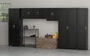 SystemBuild Evolution Kendall 24" Engineered Wood Utility Storage Cabinet Black by CozyNest Decor