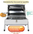 Upgraded Rust-Resistant Premium Stainless Steel Portable Charcoal Grill, Dual Large Grilling Zones,Easy-to-Assemble Outdoor Small Grill for Backyard,Patio,Travel&Camping,Foldable Tailgate Compact BBQ by GreenHaven Gardens