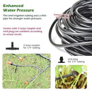 Adjustable Drip Irrigation System for Garden,Lawn Patio, Raised Beds - Automatic Irrigation Kits and Drip Emitters with 1/2" and 1/4" Irrigation Tubing (49FT + 49FT)