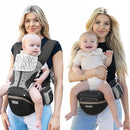 Baby Carrier Pro, MOMTORY Safety-Certified 6-in-1 Ultra Storage Baby Carrier Newborn to Toddler, Front & Back Baby Holder Carrier with Hip Seat, Pure Black by TinyTreasures Baby Boutique
