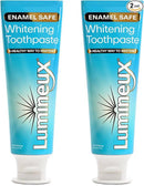 Lumineux Teeth Whitening Toothpaste 2 Pack Peroxide Free Enamel Safe for Sensitive Whiter Teeth, Fluoride Free, No Alcohol, Artificial Colors, SLS Free Dentist Formulated - 3.75 Oz by CozyNest Decor
