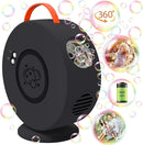 Bubble Machine Automatic Bubble Blower for Kids Toddlers Rechargeable Battery Portable Bubble Maker Electric Bubble Machine Auto Rotating 90°/360° Outdoor Toy for Birthday Party Wedding by TinyTreasures Baby Boutique