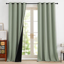NICETOWN 100% Blackout Curtains 96 Inch Length for Bedroom, Total Blackout Thermal Insulated Grommet Window Drapes for Living Room, 2 Panels, Sage Green, 52 x 96 Inch by TinyTreasures Baby Boutique
