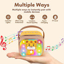 Karaoke Machine for Kids, Portable Mini Karaoke Machine with 2 Wireless Microphones, 4 5 6 7 8 9 10 Years Old Girl Boy Easter Christmas Birthday Gift Tiger Speaker Toys by TinyTreasures Baby Boutique