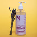 Dr. Natural 3-in-1 Tear-Free Baby Plus Kids Soap - Head-to-Toe Soap and Shampoo - Sensitive Skin Moisturizing Body Wash - Lavender - 16 oz by TinyTreasures Baby Boutique