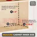 SpaceAid Bamboo Pull Out Spice Rack Organizer for Cabinet, Heavy Duty Slide Out Seasoning Kitchen Pantry Sliding Vertical Organization, 10.1" Wide, 4 Drawers(2" Wide), 1-Tier, Natural by CozyNest Decor