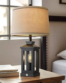 23.75" Retro Farmhouse Black Table Lamp for Living Room Bedroom Nightstand Single Pack Touch Control Bedside Nightlight Vintage Modern Lamp with USB C+A Ports and 2 Light Sources by CozyNest Decor