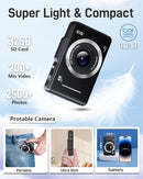 Digital Camera, FHD 1080P Kids Camera Digital with 16x Zoom Anti Shake, 32GB Card, 4K 48MP Portable Compact Point and Shoot Cameras, Vintage Small Camera for Teens Beginner Kids Present by TinyTreasures Baby Boutique